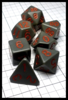 Dice : Dice - Dice Sets - Roll 4 Intitative Grey Opaque and Orange - Gen Con Aug 2016